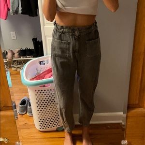 High Rise Black Zara Jeans